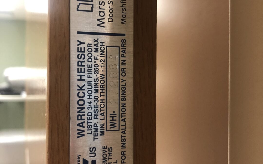 Rated Door Inspection and Testing Certification